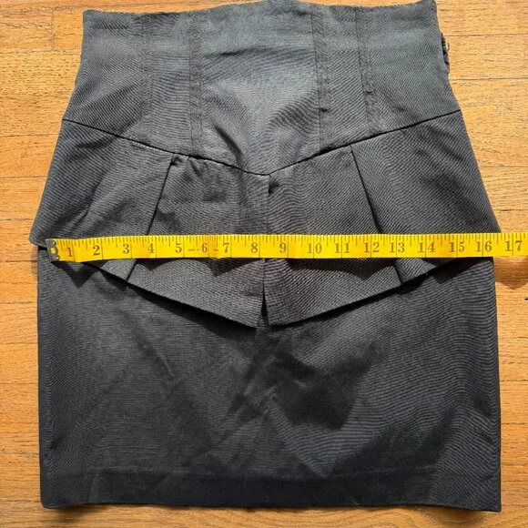 Bebe Mini Skirt Pleated Ruffle - Picture 3 of 4